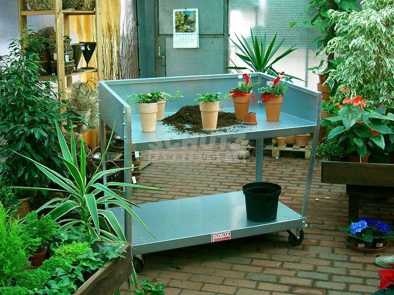 Schutz Gartenbau Pflanztisch Arbeitstisch Tisch pflanzen arbeiten Modell GB 7 B